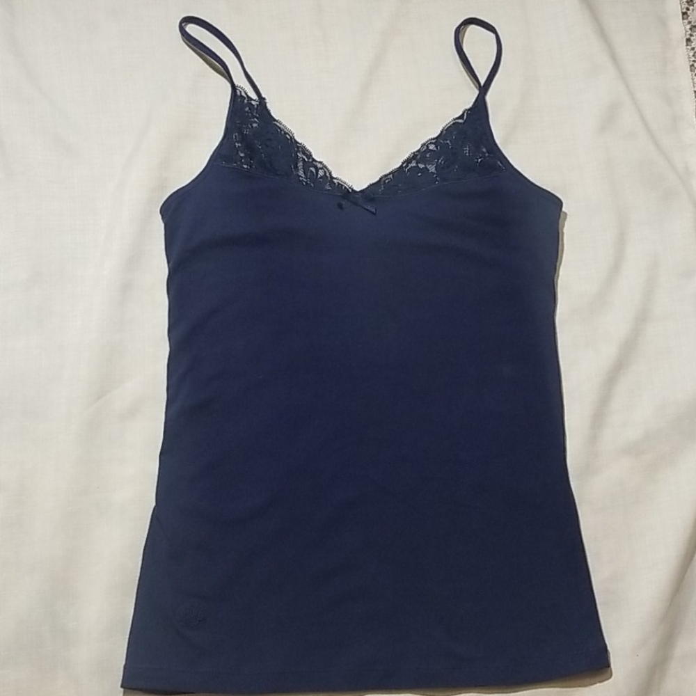 Ralph Lauren blue lace cami top